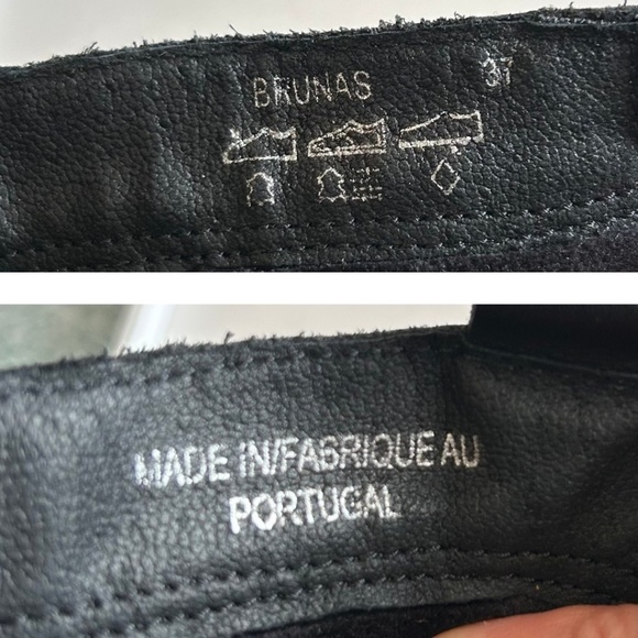 Bos&Co Brunas Black Mid-Calf Waterproof Leather Lug Sole Boot Size37/US6-6.5 - Picture 10 of 14